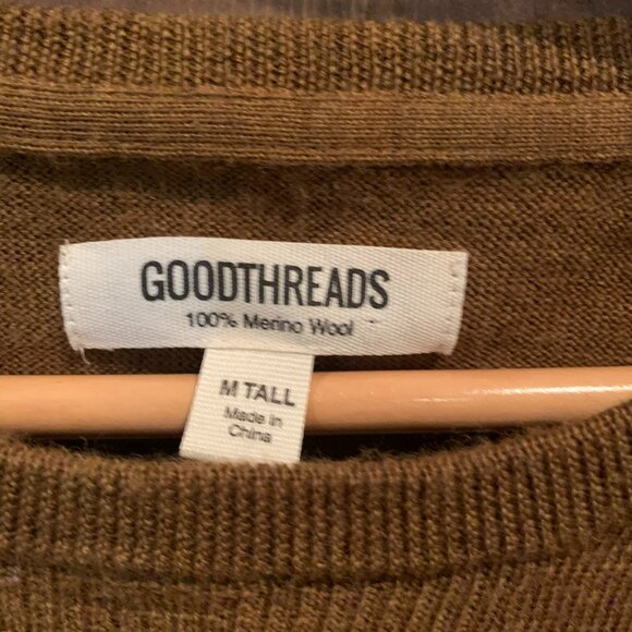 Goodthreads Men's Merino Wool Crewneck Sweater Size M - Picture 2 of 4